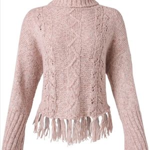 Venus chunky cable knit loose turtle neck sweater, 💥NWT💥